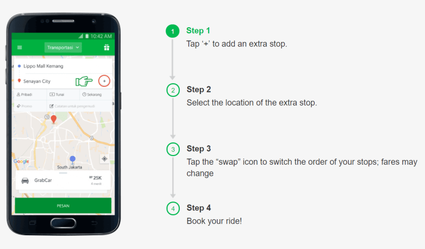 grab multi trip order